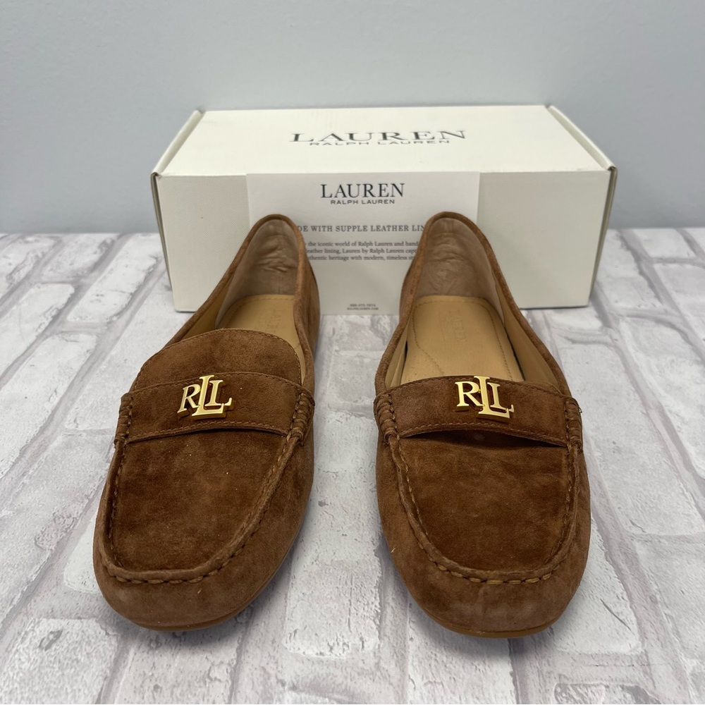 Lauren Ralph Lauren Women's Barnsbury Suede Loafer in Brown, Size 11 - NWT - Picture 5 of 7